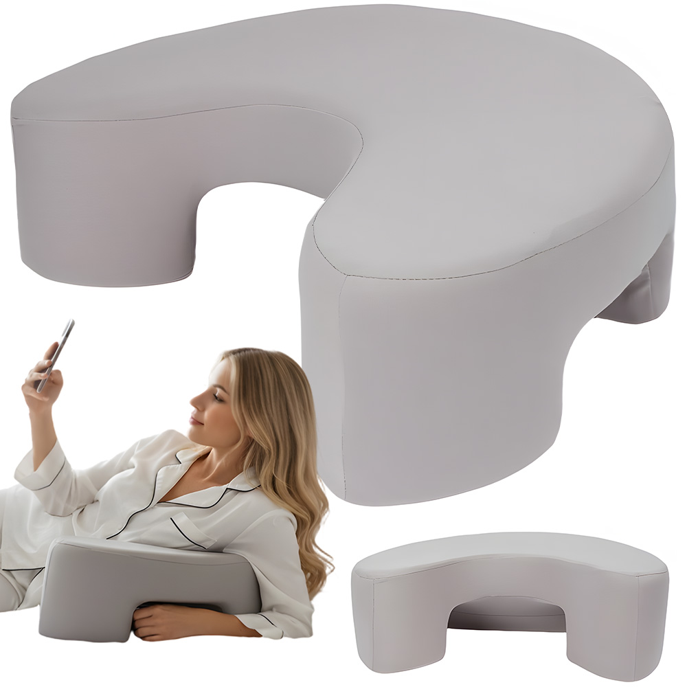 Poduszka Do Spania Na Boku Z Pianki Memory Zdejmowany Pokrowiec Szary