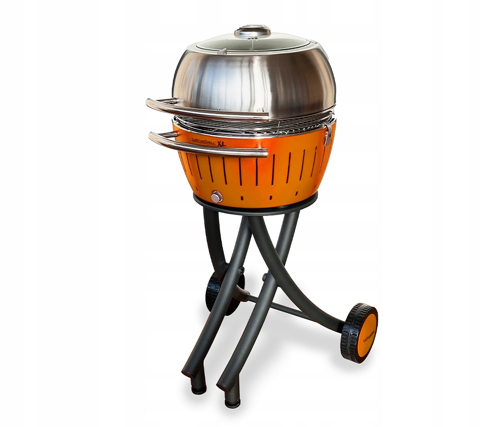 Zahradní Gril Na Dřevěné Uhlí Bezkouřový S Víkem, Popelník Lotusgrill XL