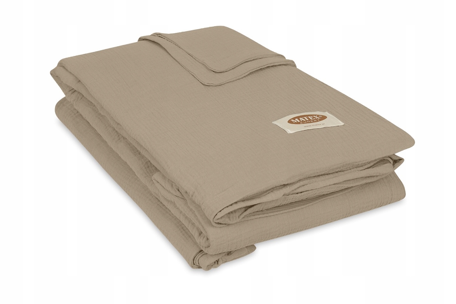 Posteľná Bielizeň mušelínová 200x220+2×70x80 17 svetlohnedá