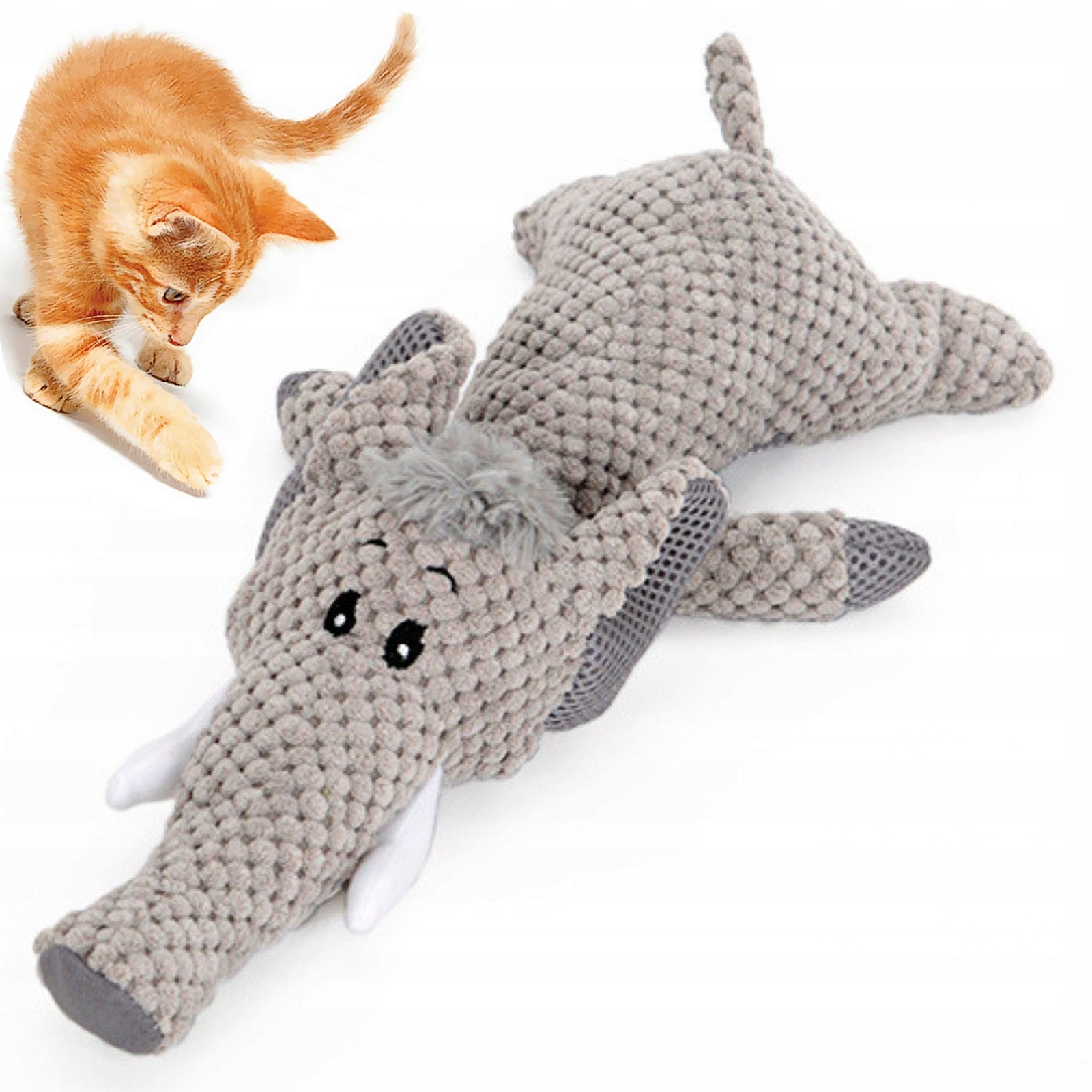 Levně Interaktivní Skákací Slon Pro Psa Se Zvukem, Plyšová Hračka Na Kousátka Pro Zvířata