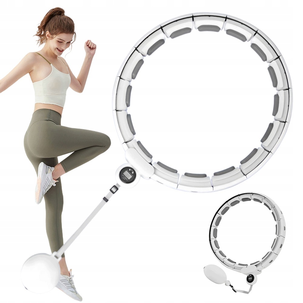 Hula Hop Z Obciążeniem Odchudzające Smart Ciche 16 Segmentów Do Talii