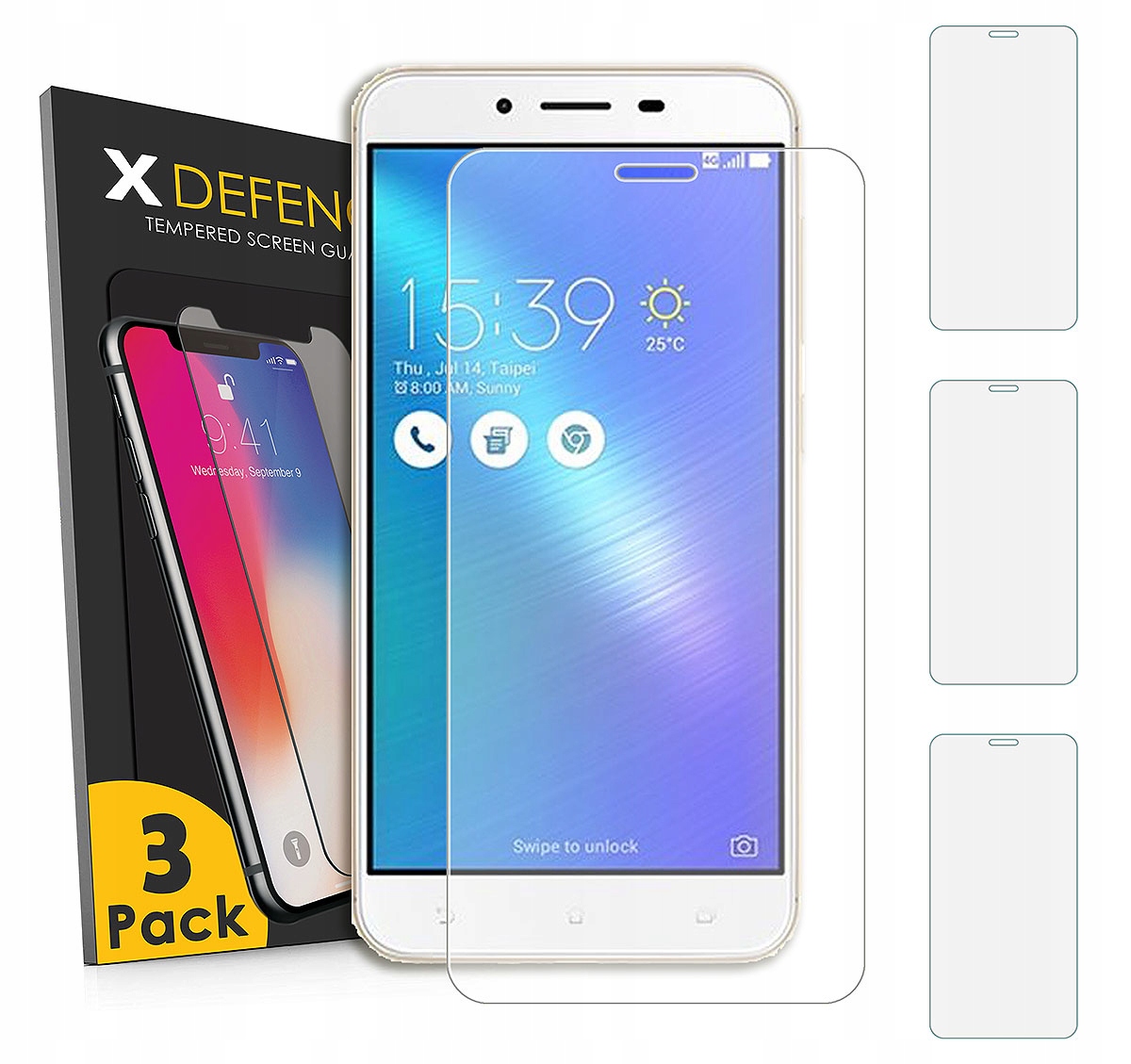

3w1 Najlepsze Szkło Do Zenfone 3 Max ZC553KL
