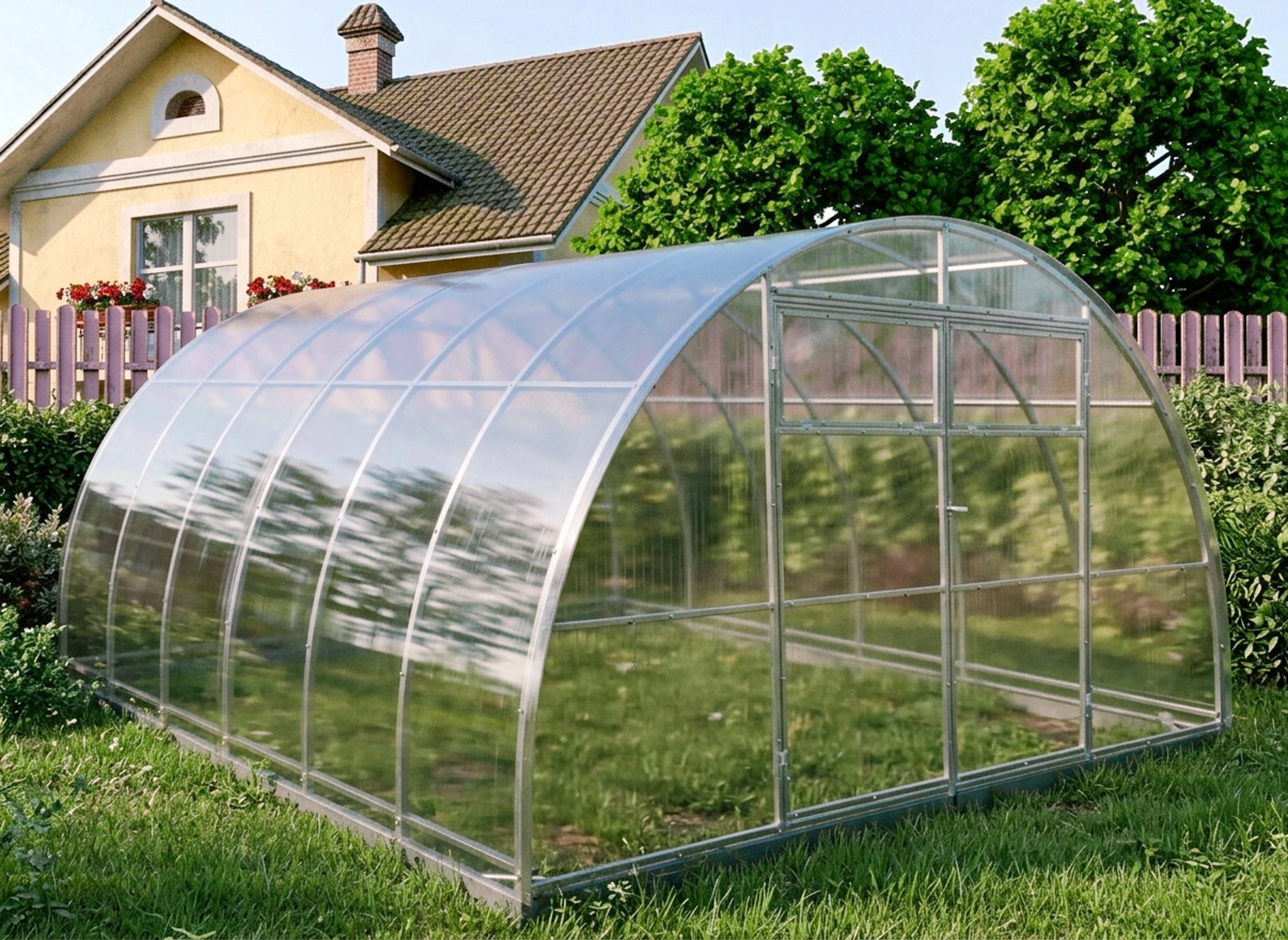 Szklarnia-Cieplarnia Mocna 40x20 4x8m 6mm