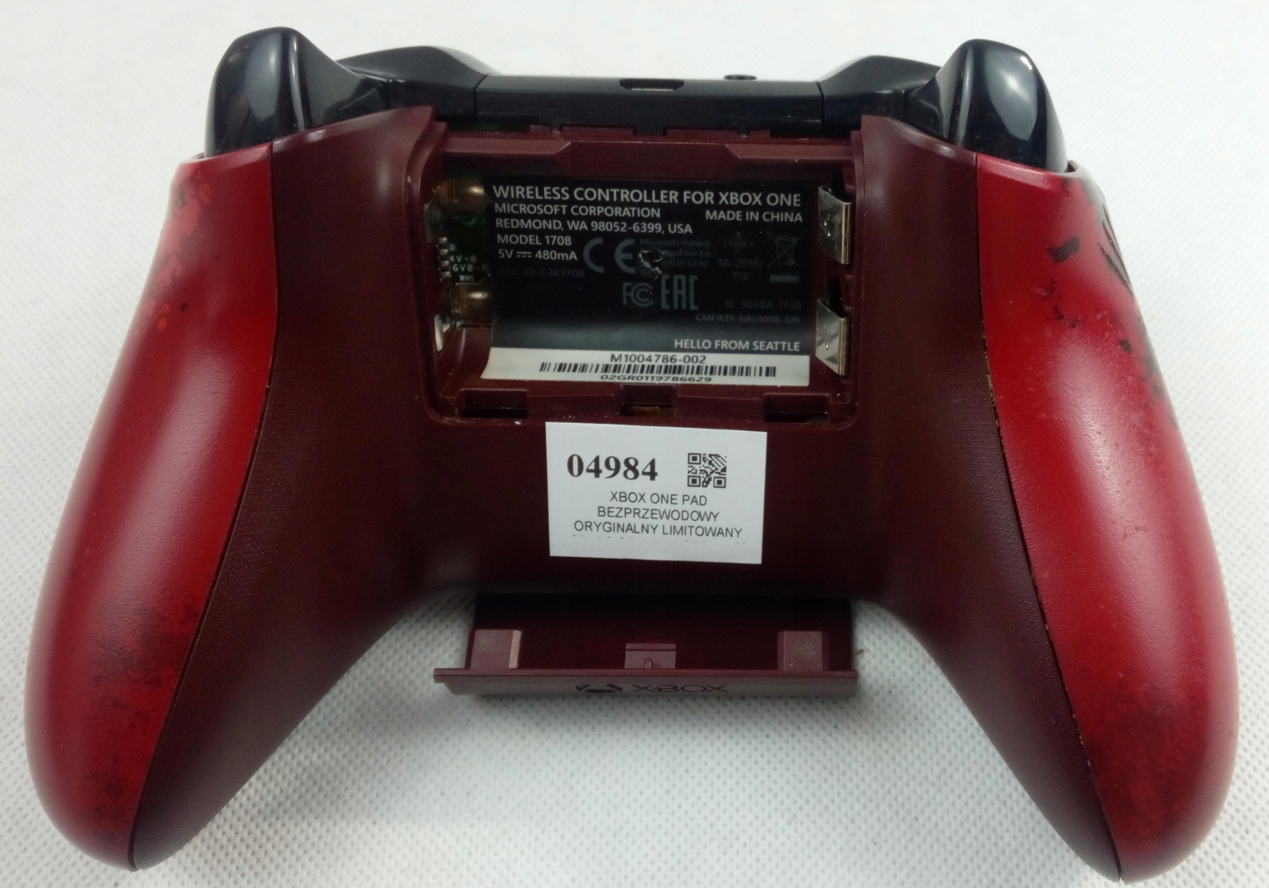 ORYGINALNY BEZPRZEWODOWY PAD XBOX ONE SERIES PC GEARS OF WAR 4 LIMITOWANY Zasilanie bateryjne USB