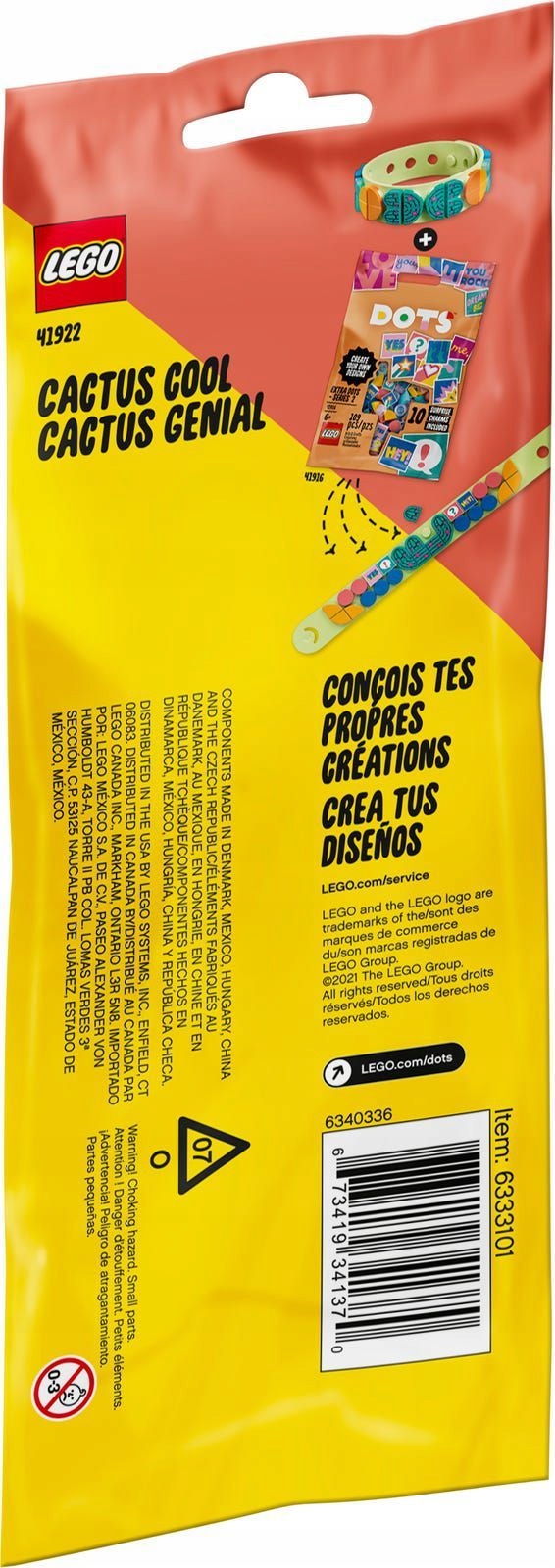 KLOCKI LEGO DOTS 41922 BRANSOLETKA Z KAKTUSEM Marka LEGO