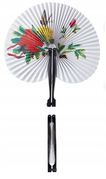 WACHLARZ PAPIEROWY MOTYW DALEKI WSCHÓD SKŁADANY