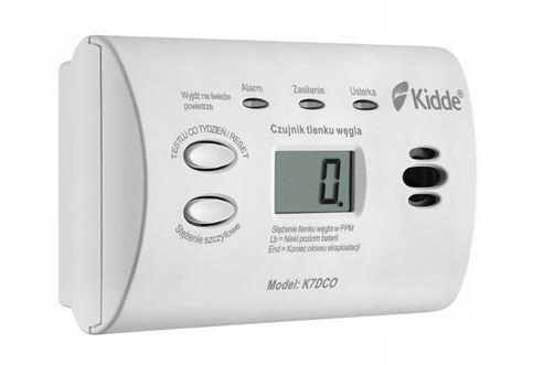CZUJNIK CZADU Kidde K7DCO WYŚWIETLACZ LCD 10 LAT Stan opakowania oryginalne