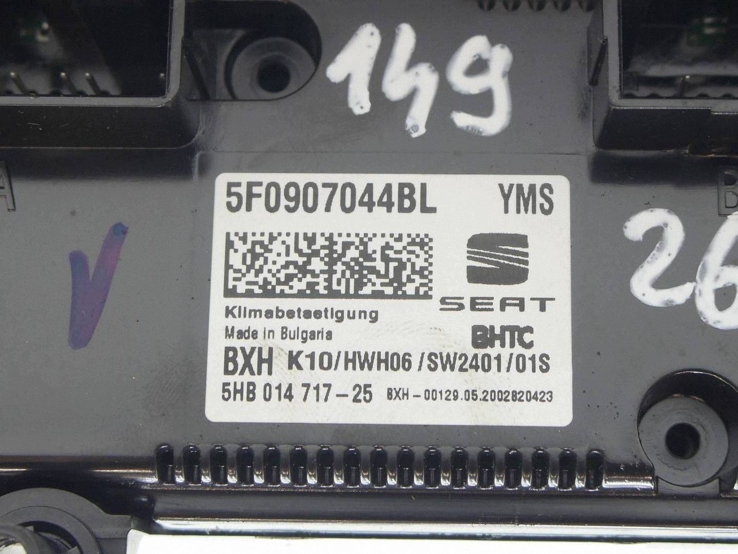PANEL des lüfters klimaanlage SEAT LEON III 5F 5F0907044BL