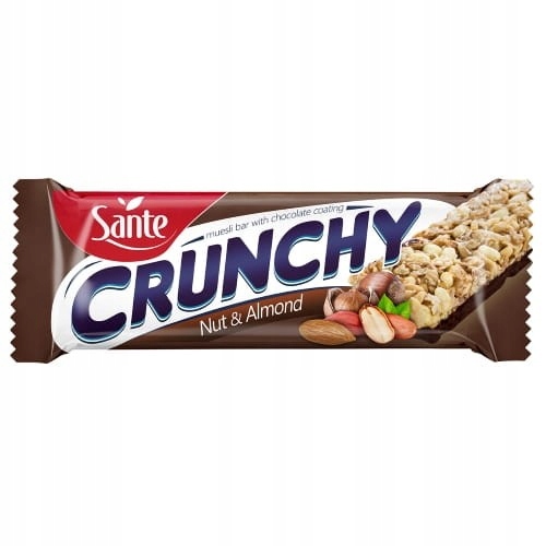SANTE Baton Crunch 40g z Orzechami i Migdałami Bez Pszenicy — 4