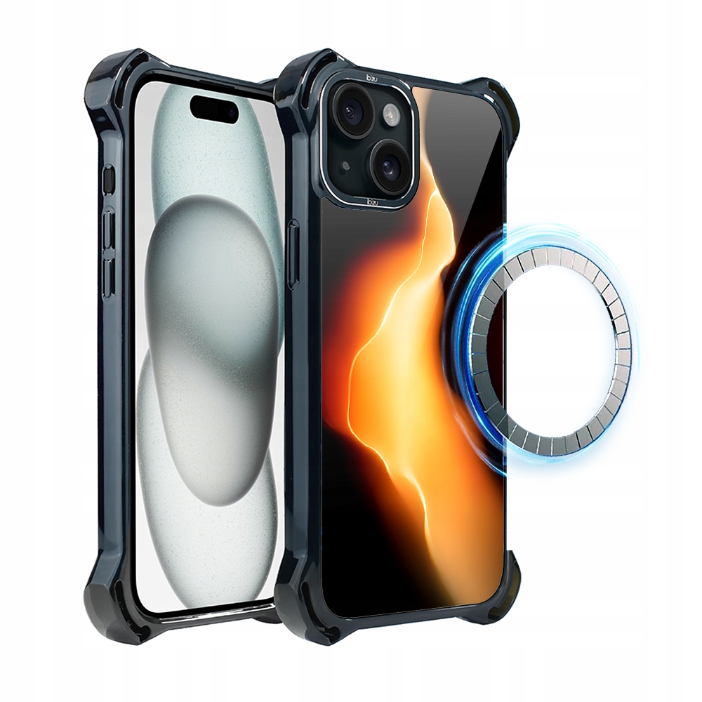 Pouzdro pro iPhone 15 Plus Ibizu DropGuard Ultra s MagSafe, Eclipse