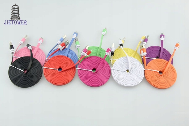 Kabel USB - microUSB płaski 3m Kod producenta XJ3016