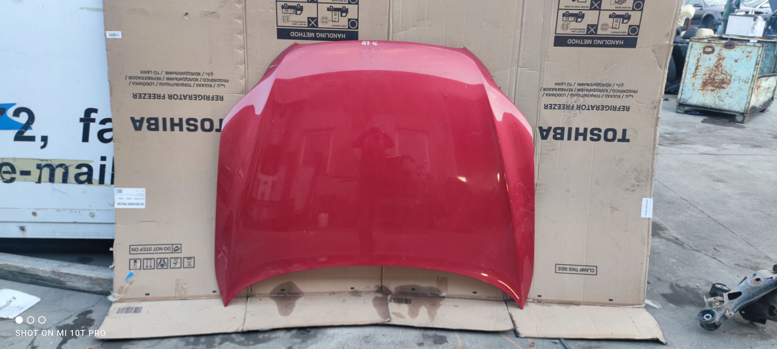 КАПОТ КРЫШКА ДВИГАТЕЛЯ AUDI Q7l ОРИГИНАЛ Lz3f