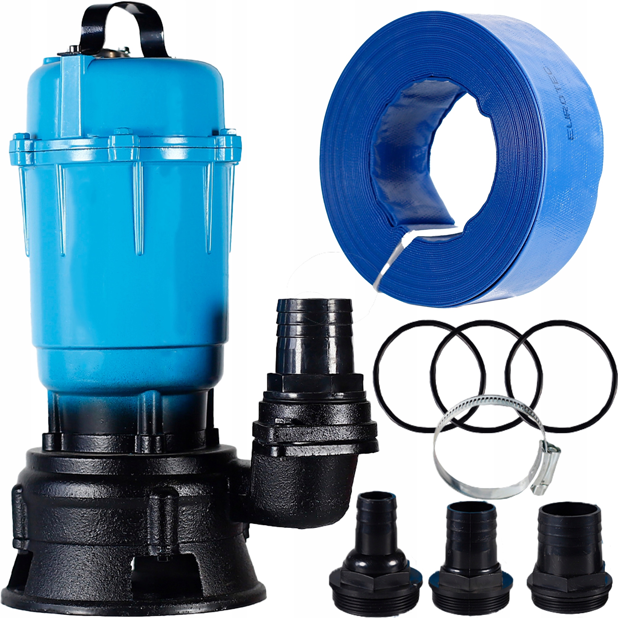 Čerpadlo Na Špinavú Vodu S Čistou Žumpou S Drvičom 3200 W Gumová Hadica 20 M