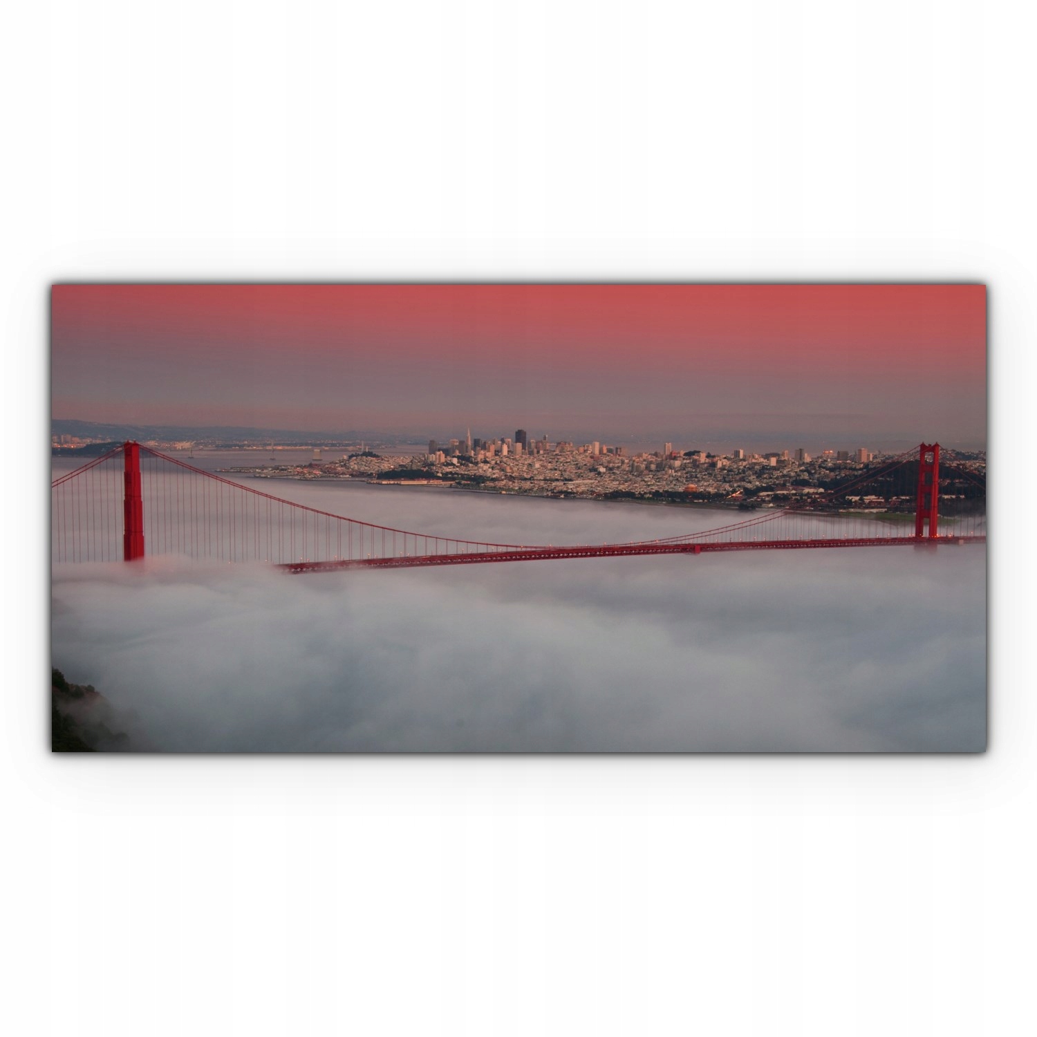 

Canvas na ramie na ścianę 120x60 Golden Gate Most