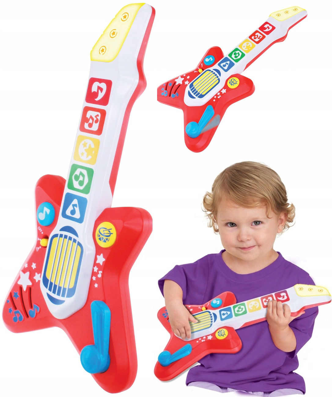 

Dumel Interaktywna Gitara Elektryczna Światło 18m+