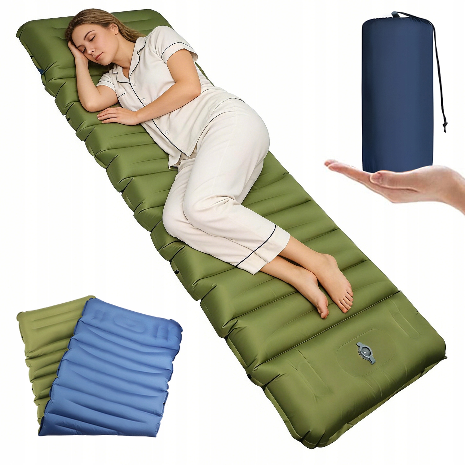 Matrace Cestovní Podložka Voděodolná Nožní Pumpa 2MIN