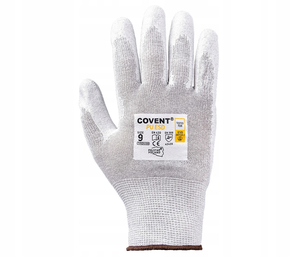 Rękaiwce robocze ESD powleczone poliuretanem