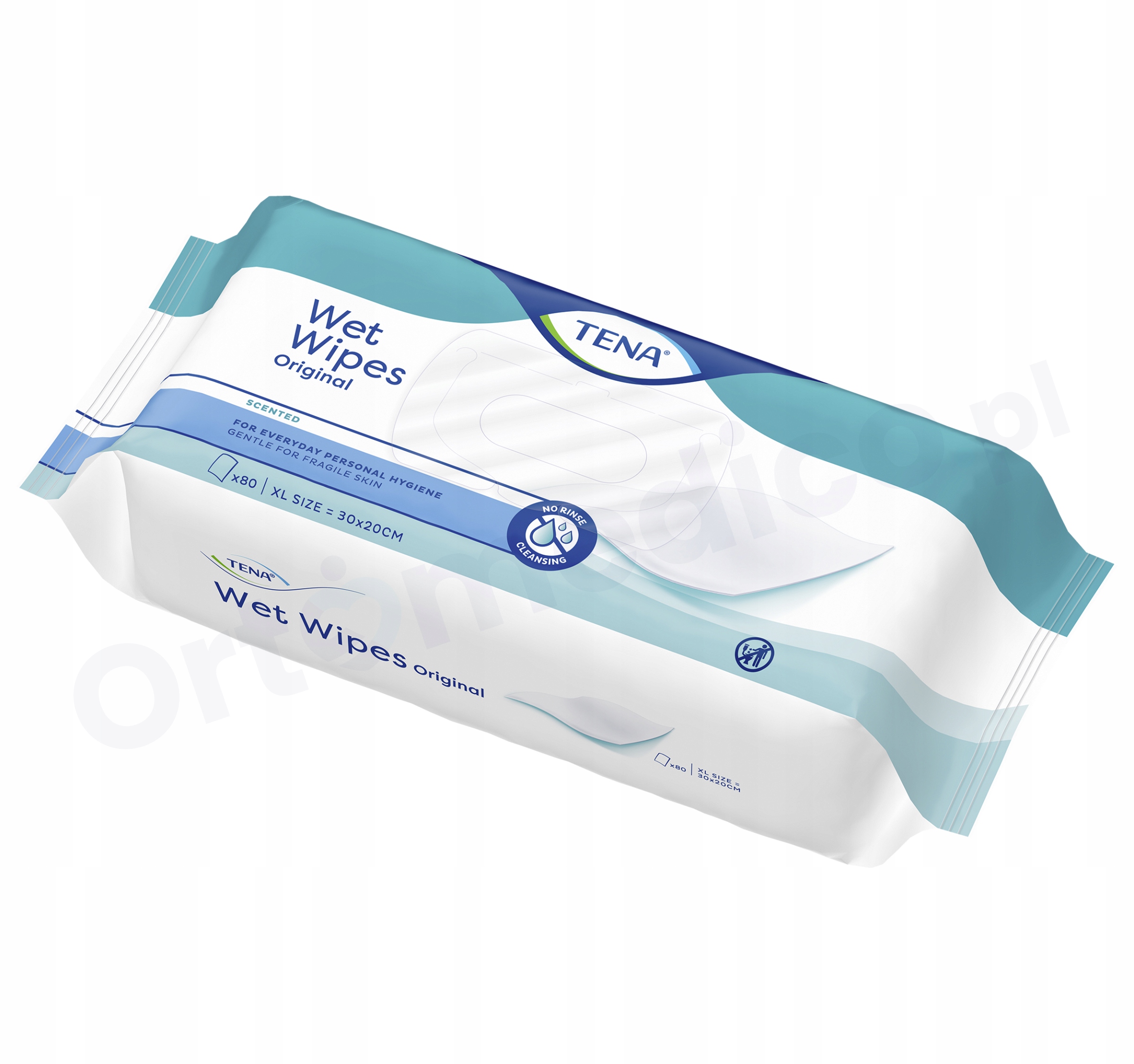 TENA Wet Wipes Original mokré obrúsky XL 80ks.