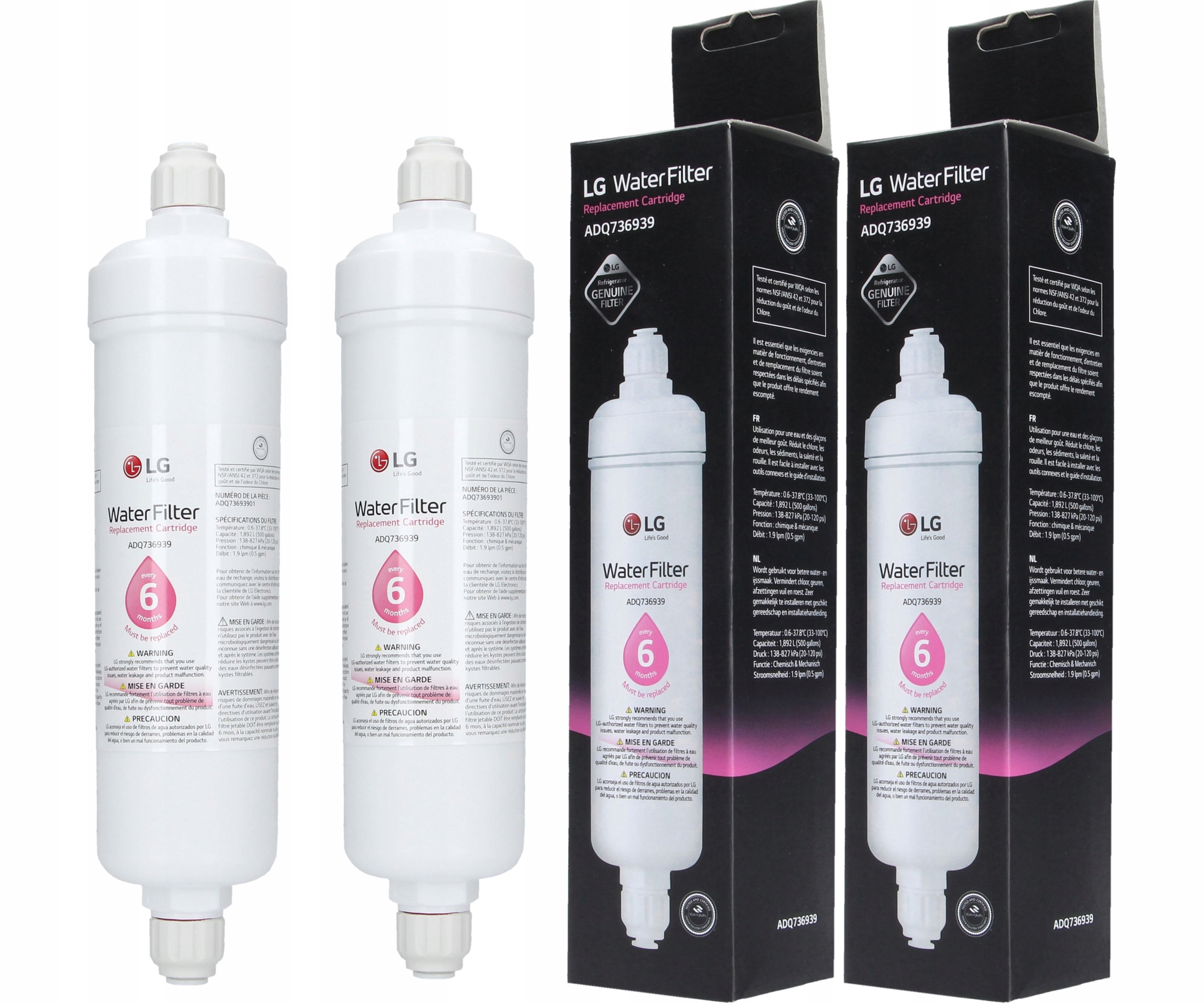 

2X Filtr Wody zewnętrzny Lg ADQ736939