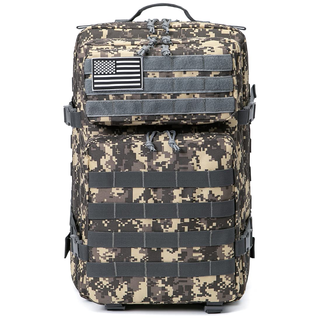 QT&QY Plecak Taktyczny 45L Wojskowy Męski Molle Na Wędrówki i Trekking — miniatura 2