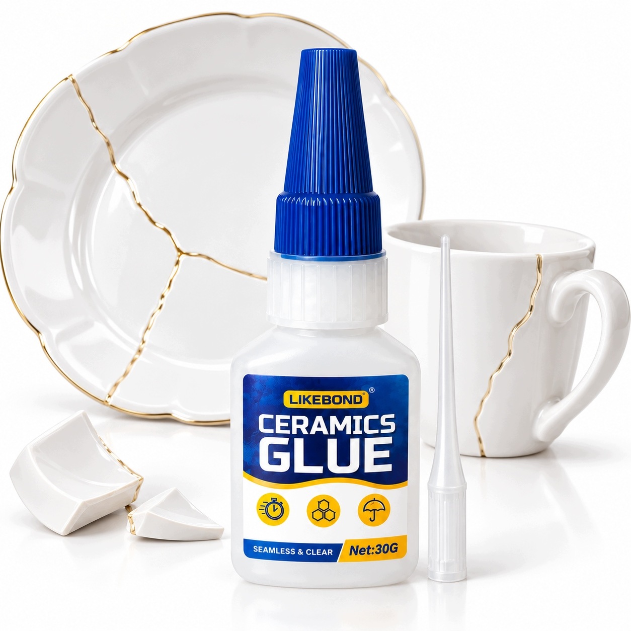 Mocny klej do ceramiki i porcelany błyskawiczny 30 g Igła do kleju