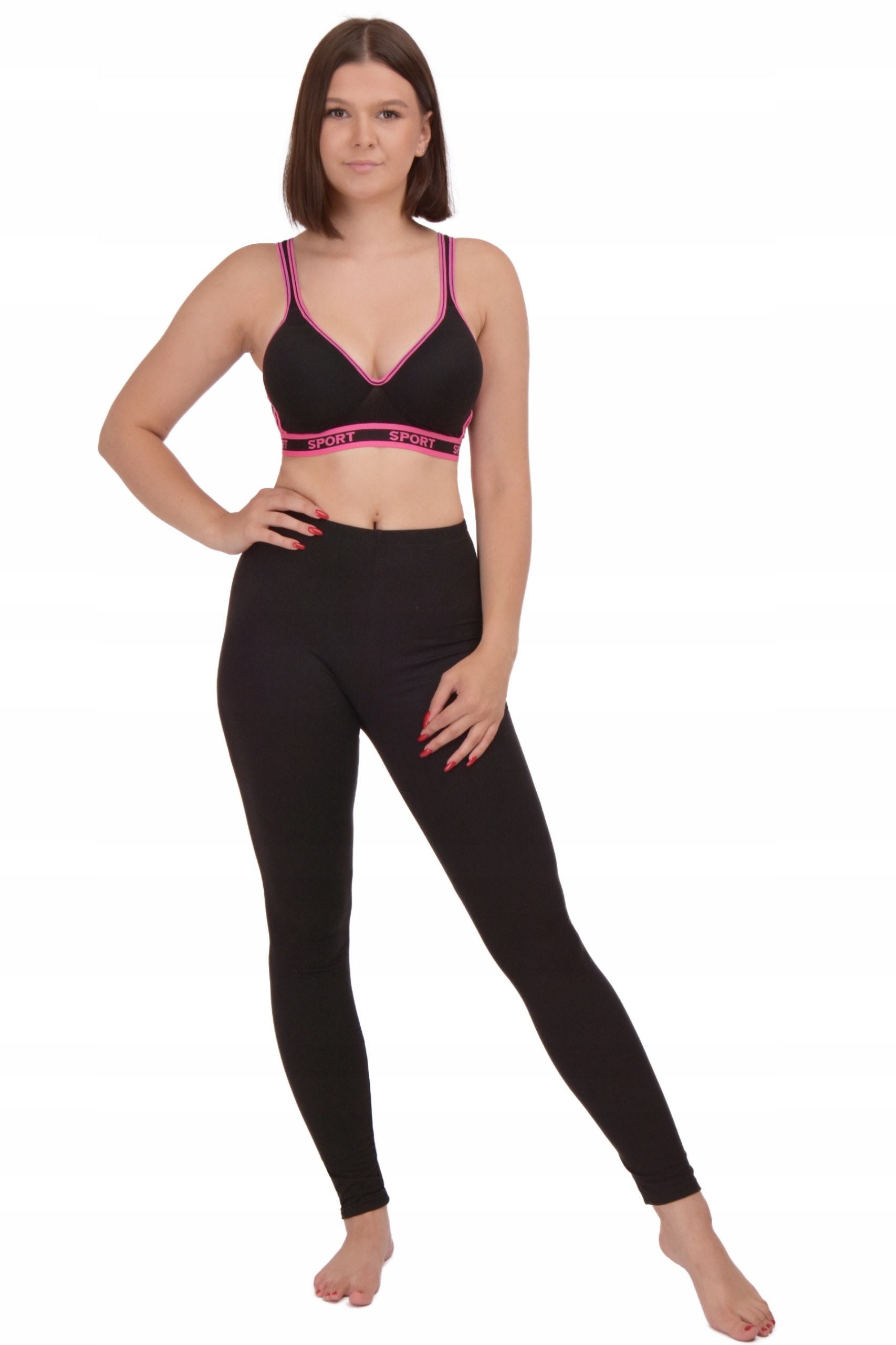 

Legginsy damskie Lea bawełniane M czarny