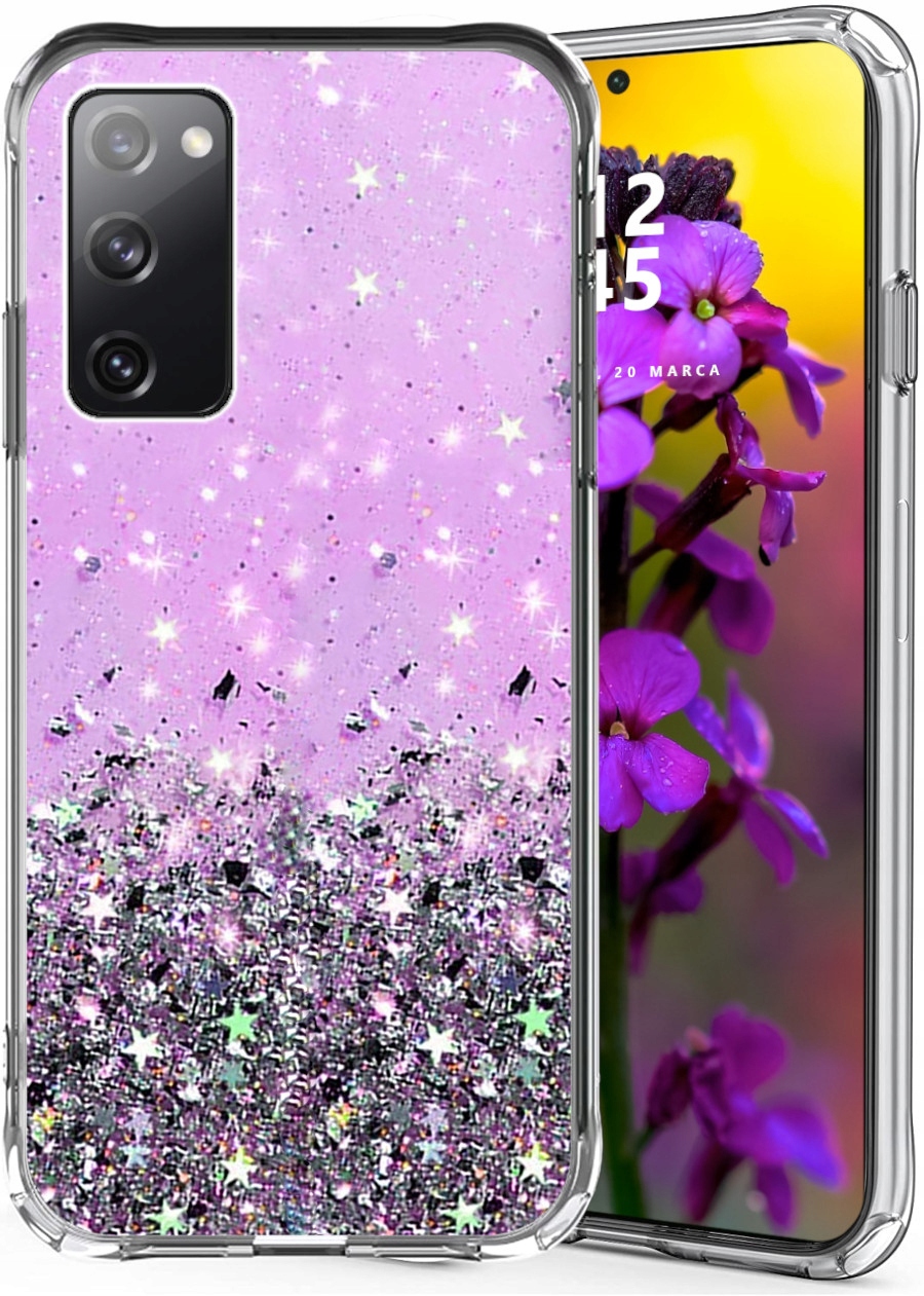 

Etui do Samsung S20 Fe Glitter Case Brokat Szkło