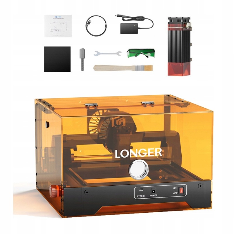 Grawerka Laserowa Longer RAY5 MiniS 3.5W Prędkość 12000mm/min Z Osłoną
