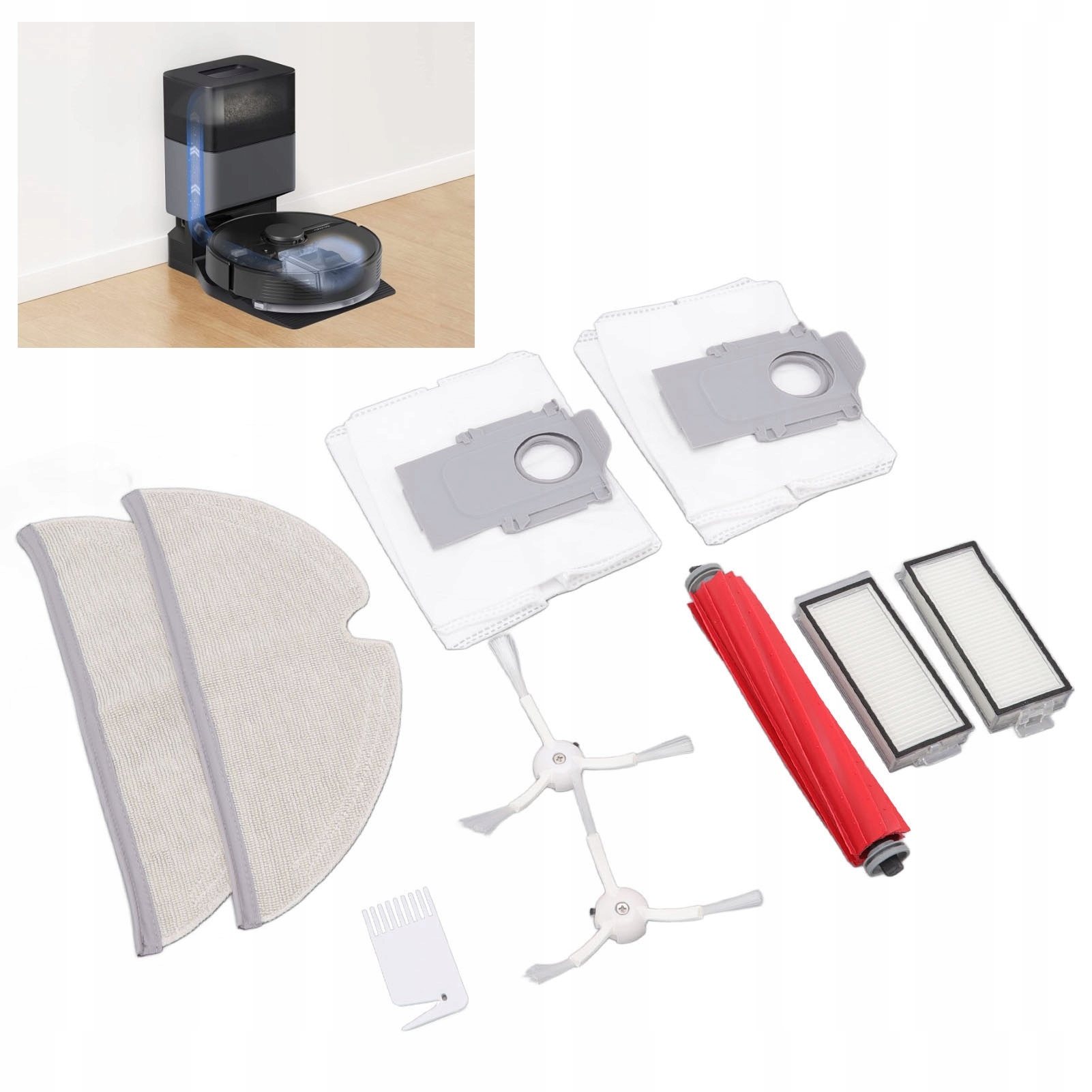 Zestaw Akcesoria do Roborock Q7max+ T8 Stan opakowania oryginalne
