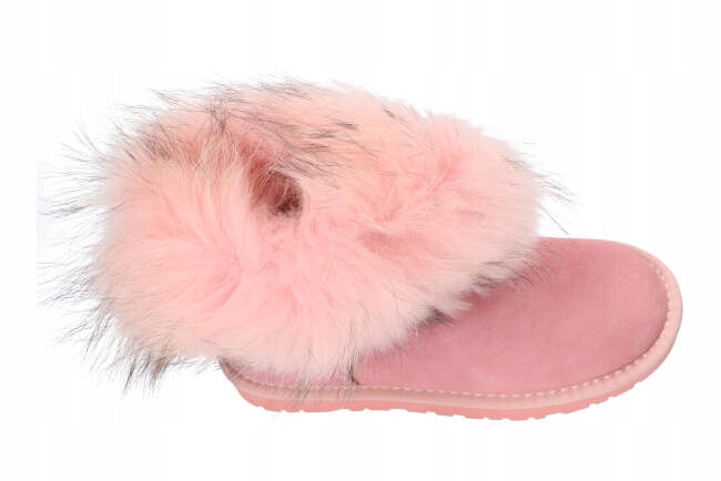 B054 ŚNIEGOWCE EMU BUTY ZIMOWE SKÓRZANE FUTRO P 38 Długość wkładki 24.8 cm