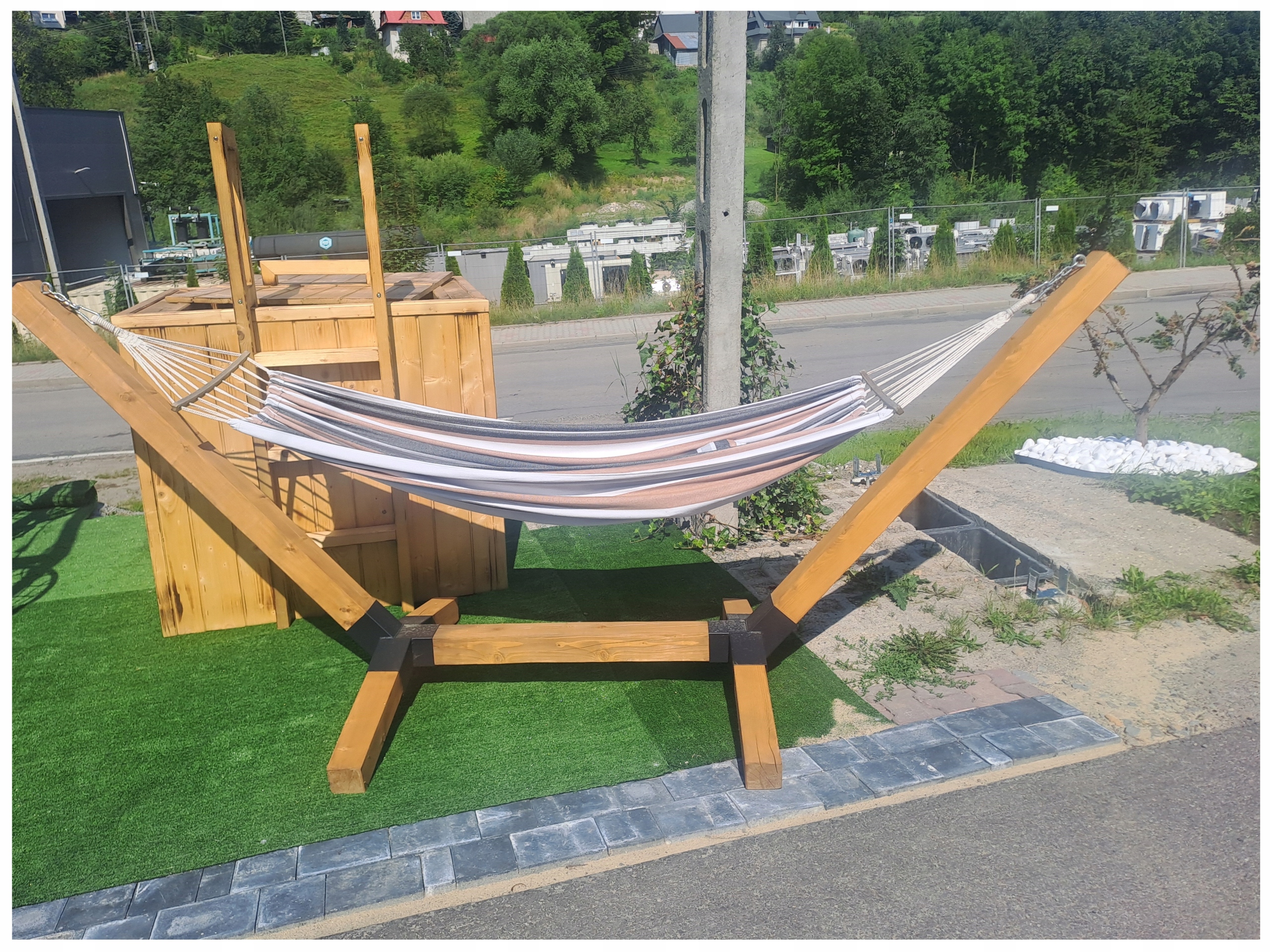 Hojdacia sieť s Hojdačkou Impregnovaná Silná 100 x 100 jednolôžková 250 kg