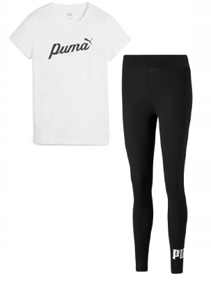 Dámský set Puma tričko a leggisny z bavlny Xs