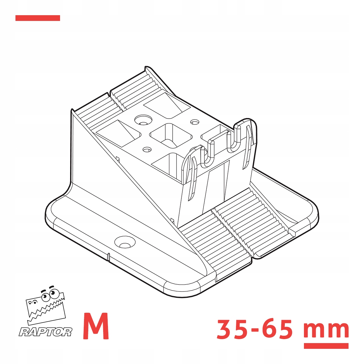 Wspornik klinowy RAPTOR M 35-65 mm do legarów Producent Deck-Dry