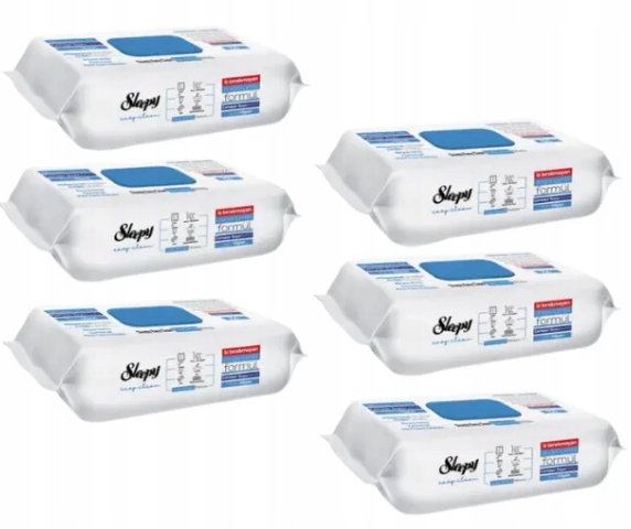 Vlhčené ubrousky Sleepy Easy Clean pro úklid 100 ks 6 balíčků