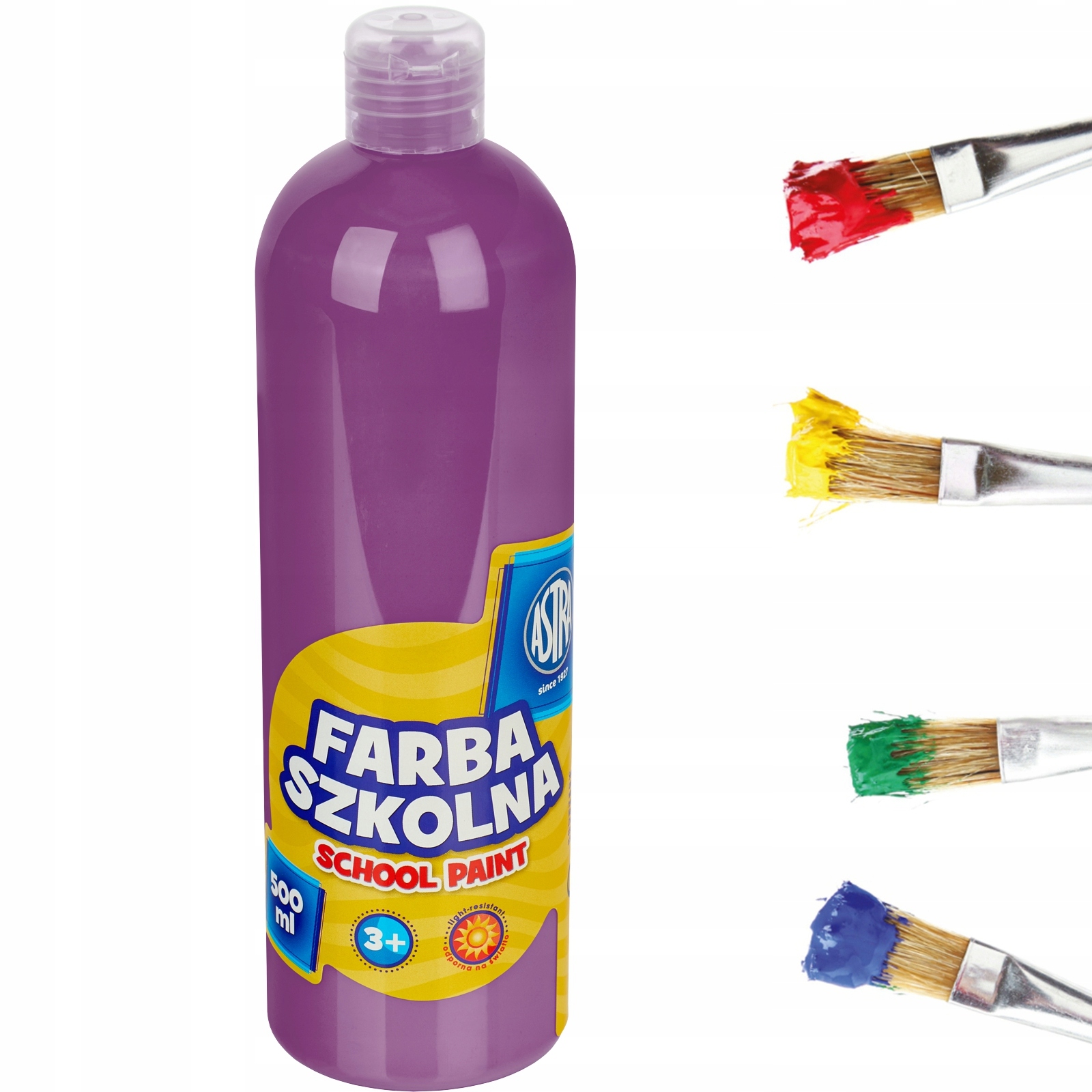 

Astra Farba Szkolna Plakatowa 500 ml śliwkowa