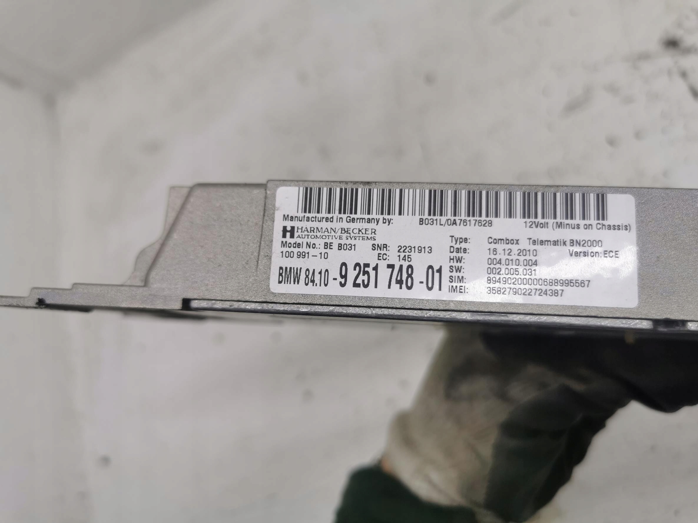 modul Bedienteil COMBOX BMW X6 E71 / LCI 9251748-01
