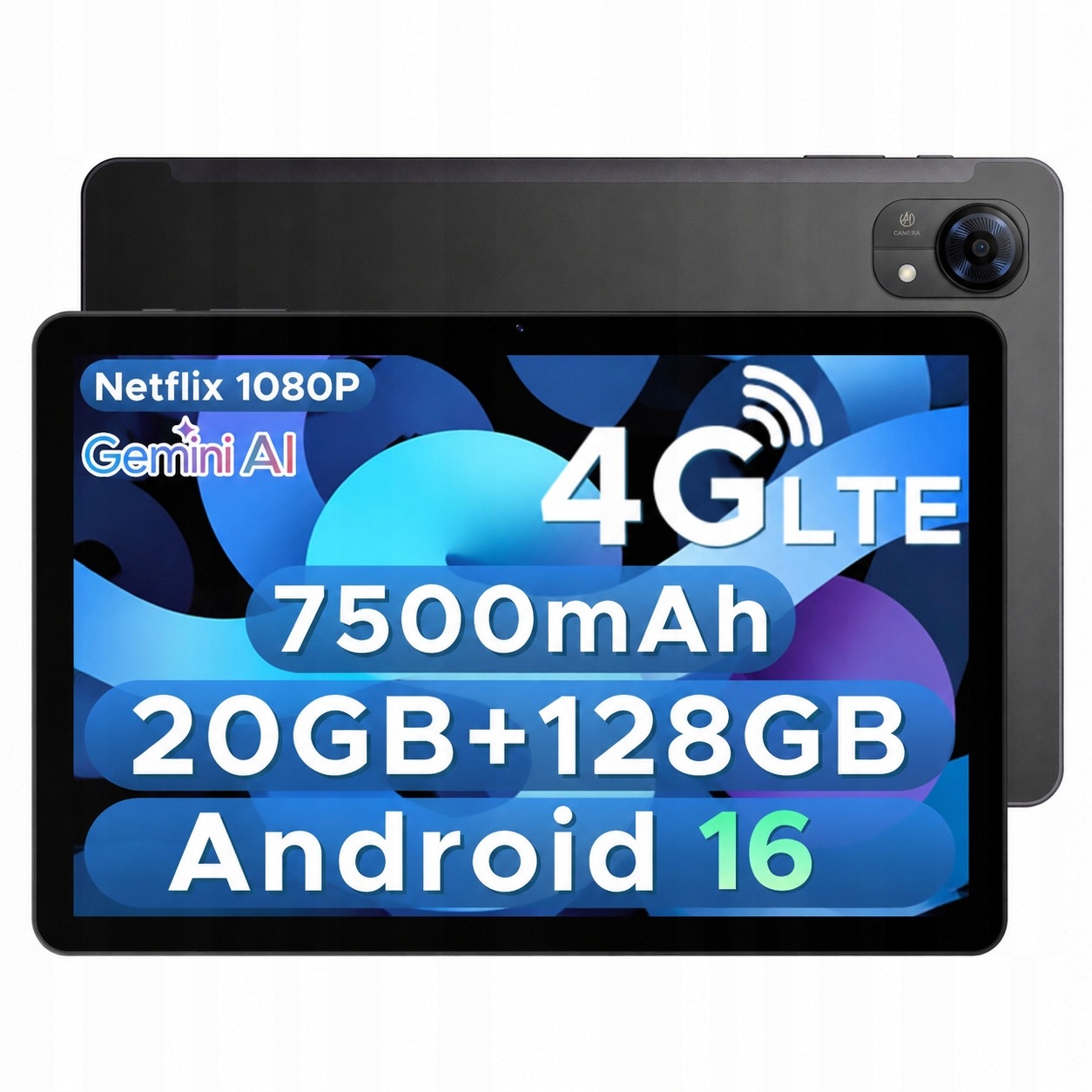 Tablet 10.1 palců Doogee TABG5 3/128GB 2TB 7500mAh 120HZ/4G/Android 16/GPS