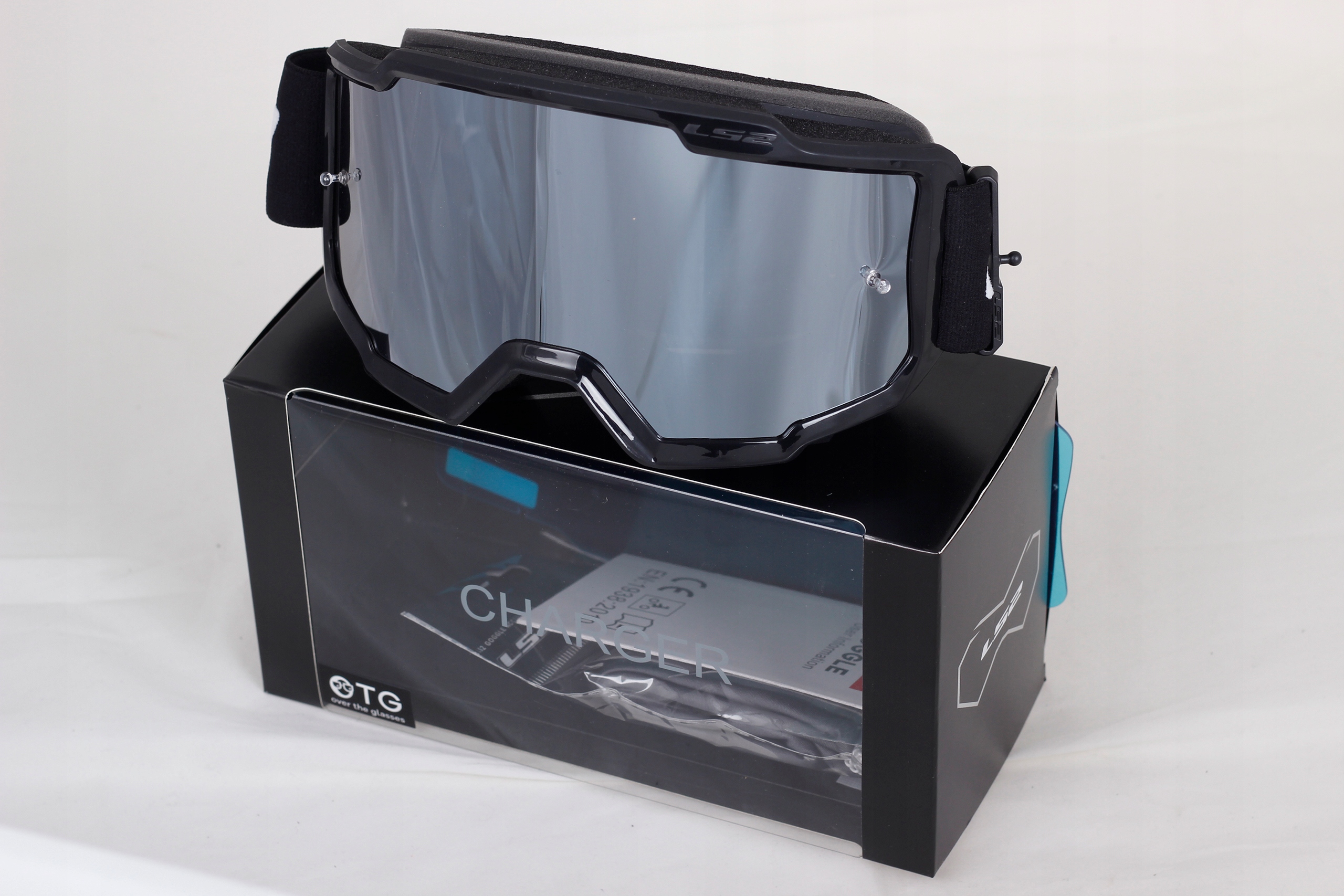 LS2 CHARGER GOGLE CROSS ENDURO MOTOCROSS ATV BLACK 2 szyby lustrzany wizjer Producent LS2