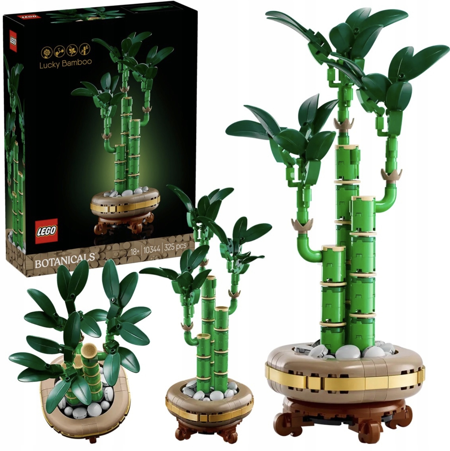 Lego Botanicals 10344 Lucky Bamboo Dracena Zestaw Klocków Kwiaty,