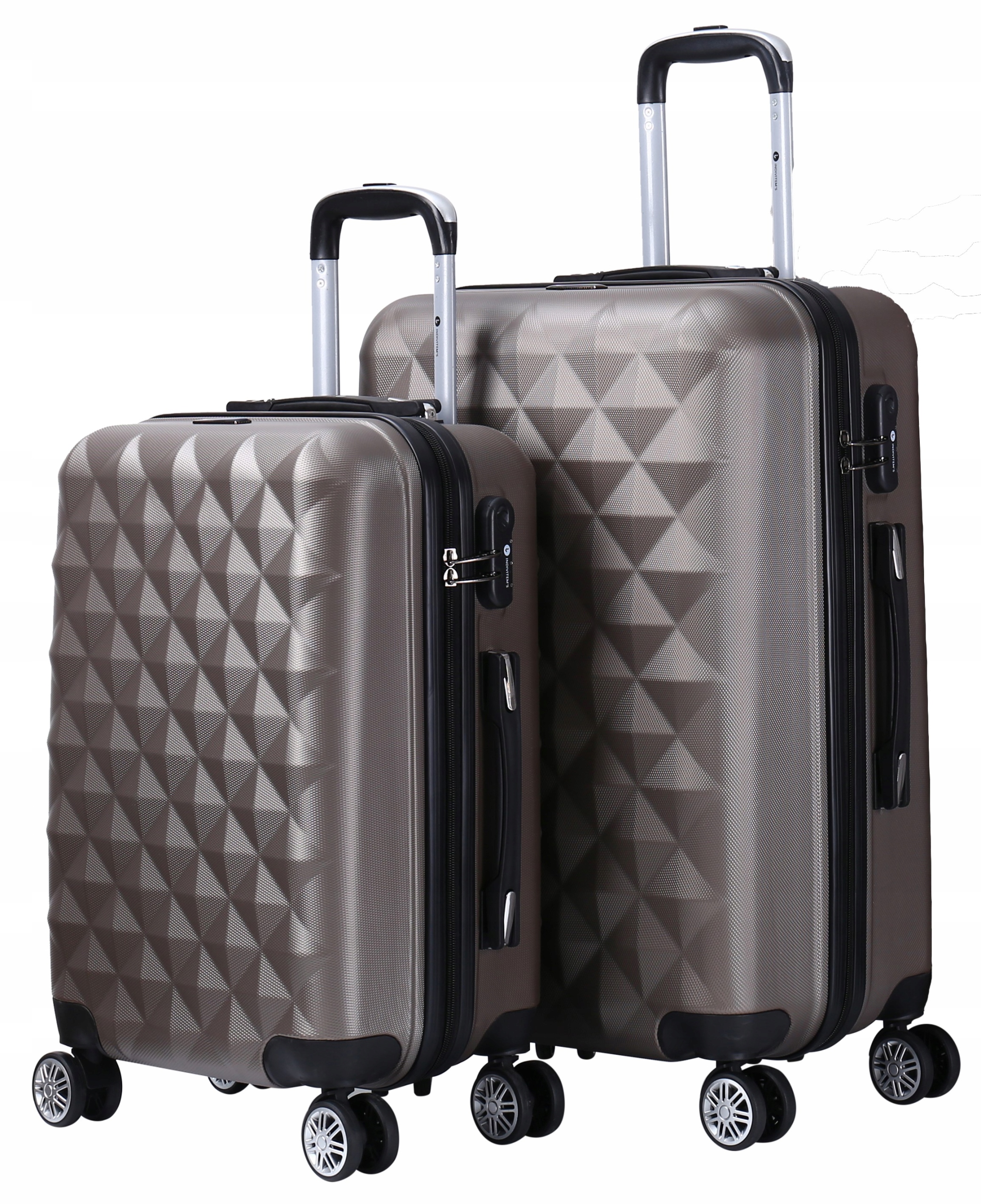 

Zestaw Walizka Podróżna Bagaż Kółka 2W1 M XL Abs