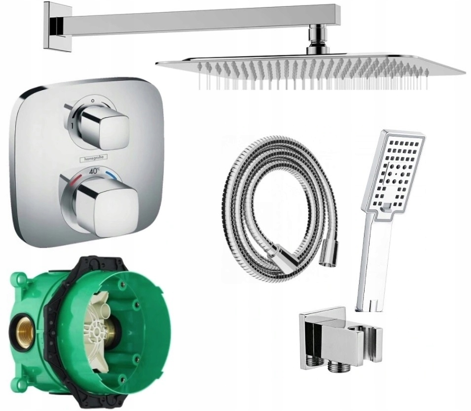 

Zestaw Podtynkowy Bateria Hansgrohe Termostat 30