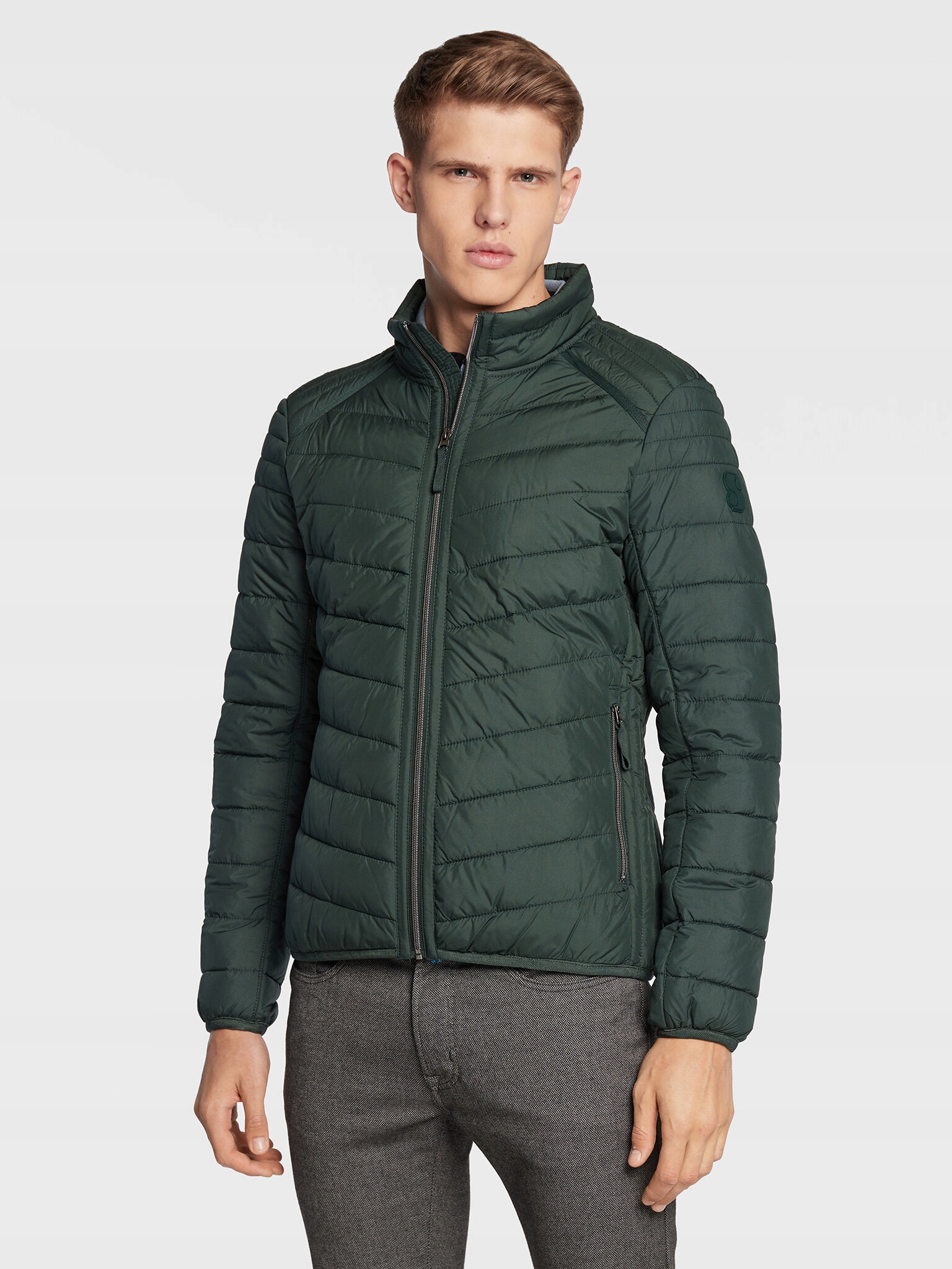 S.oliver Kurtka puchowa 2115319 Zielony Regular Fit
