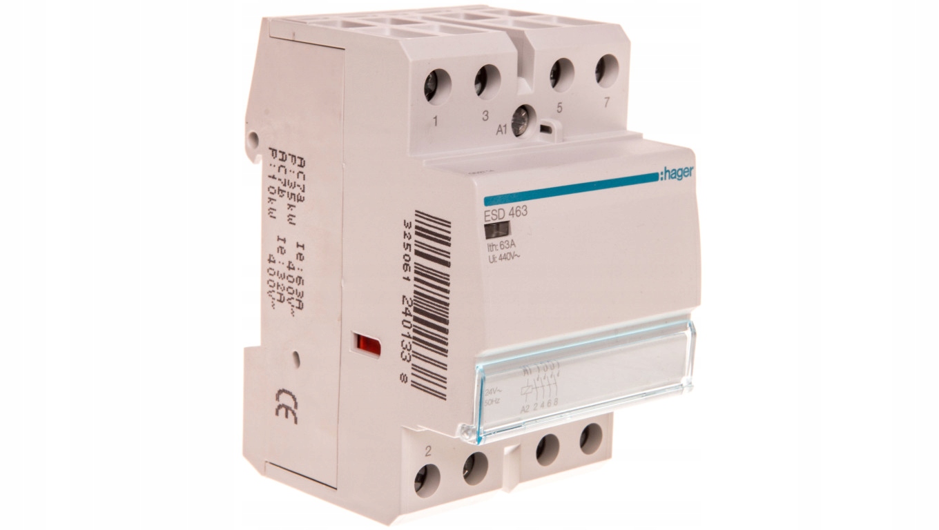 Stycznik modułowy 63A 4Z 0R 24V Ac ESD463