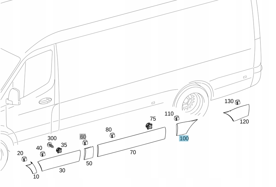 LISTWA OZD 1 BŁOTNIKA TP - SPRINTER 910
