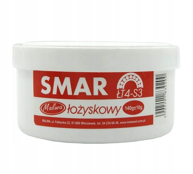 

Smar Łożyskowy ŁT-4 S3 140g Malwa smar do łożysk
