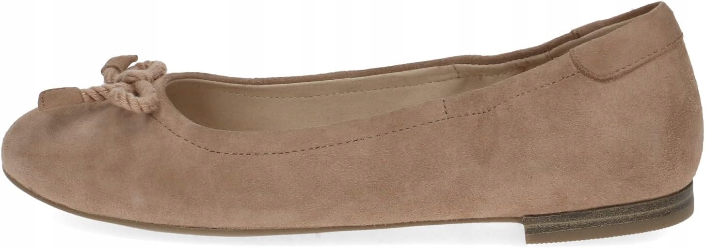 Caprice Baleriny Damskie Skórzane Brązowe 38 6_A