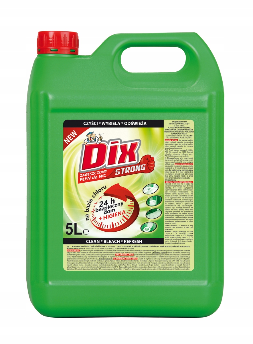 

DIX Strong Płyn czyszcząco-wybielający do Wc 5l