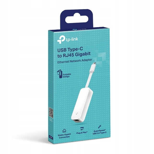 TP-Link UE300C karta sieciowa Gigabit Lan Usb-c Typ 1000Mbit/s biała
