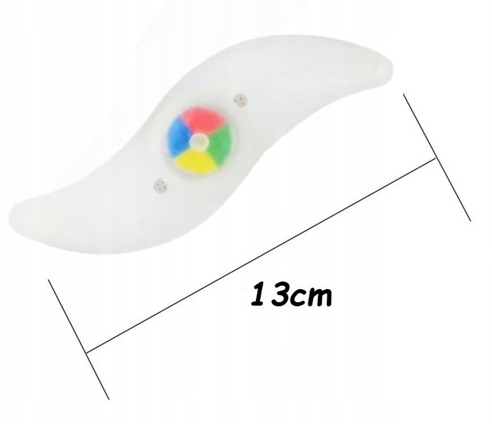 LAMPKA ROWEROWA LED NA SZPRYCHY KOŁA OŚWIETLENIE KOLOROWE NAKŁADKA ŚWIECĄCA Kod producenta MK1259
