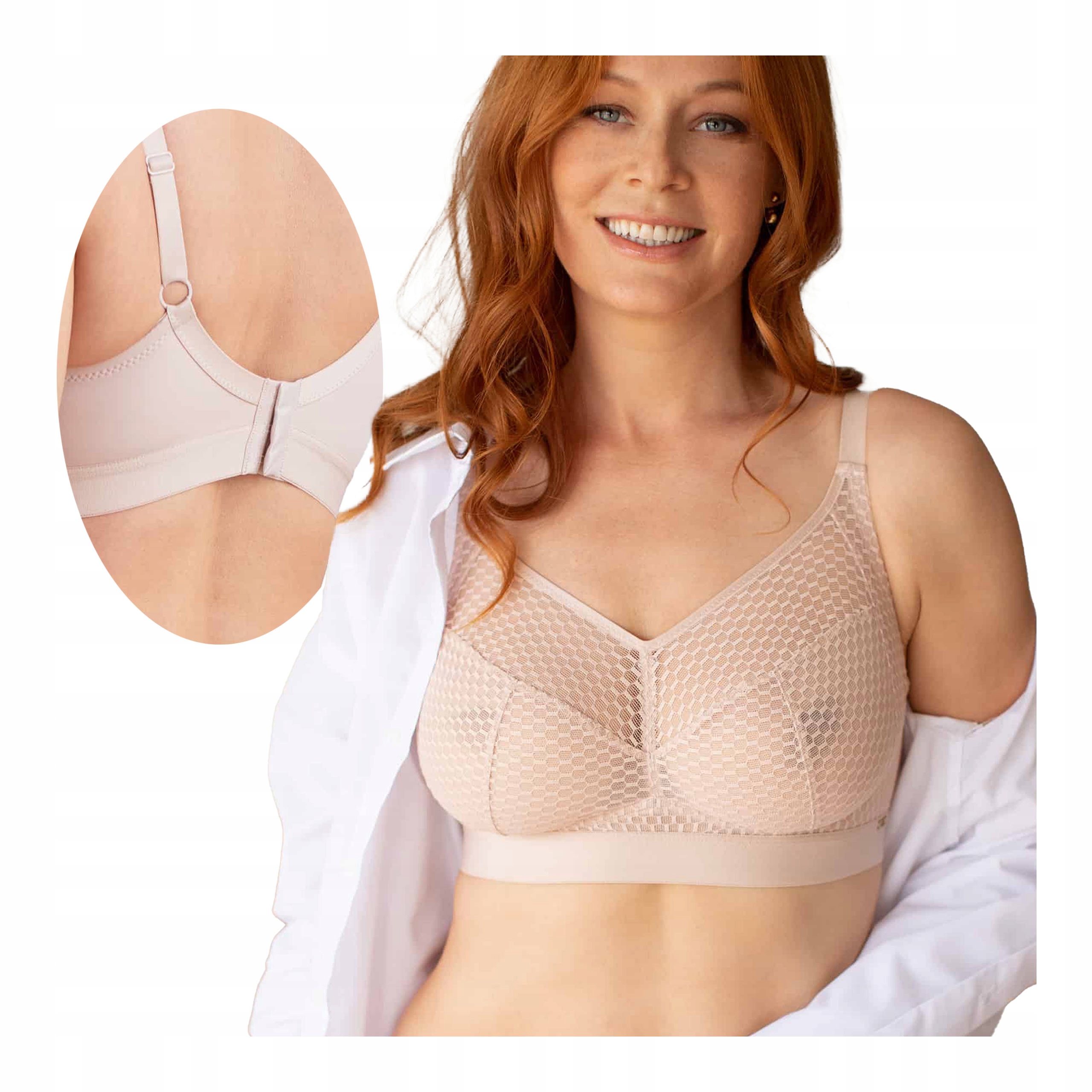 Dámská podprsenka bez kostic průhledný, měkká, velké velikosti Kleo 75C